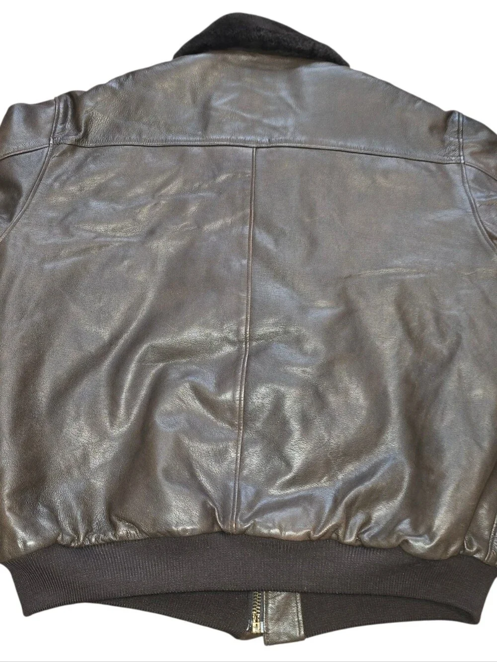 Vintage 80s L.L. Bean Genuin Cowhide Leather Bomber
